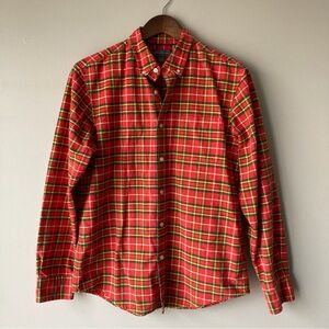 LL Bean‎ Signature Plaid Button-Down Shirt Men’s Medium Slim Fit